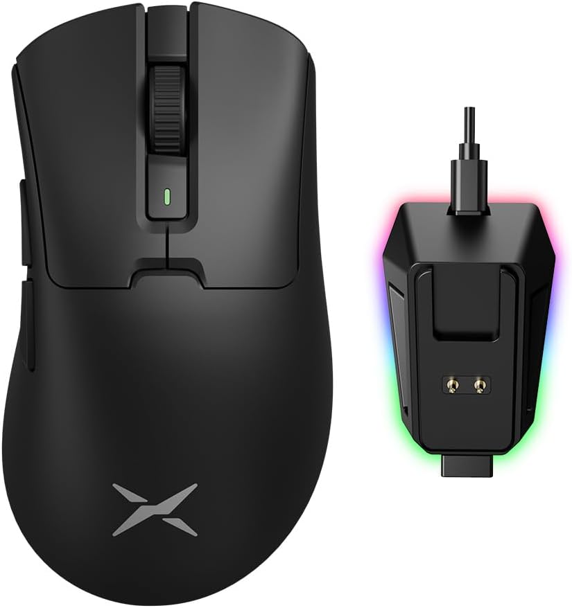 DeLUX M900PRO Wireless Gaming Mouse with RGB Charging Dock