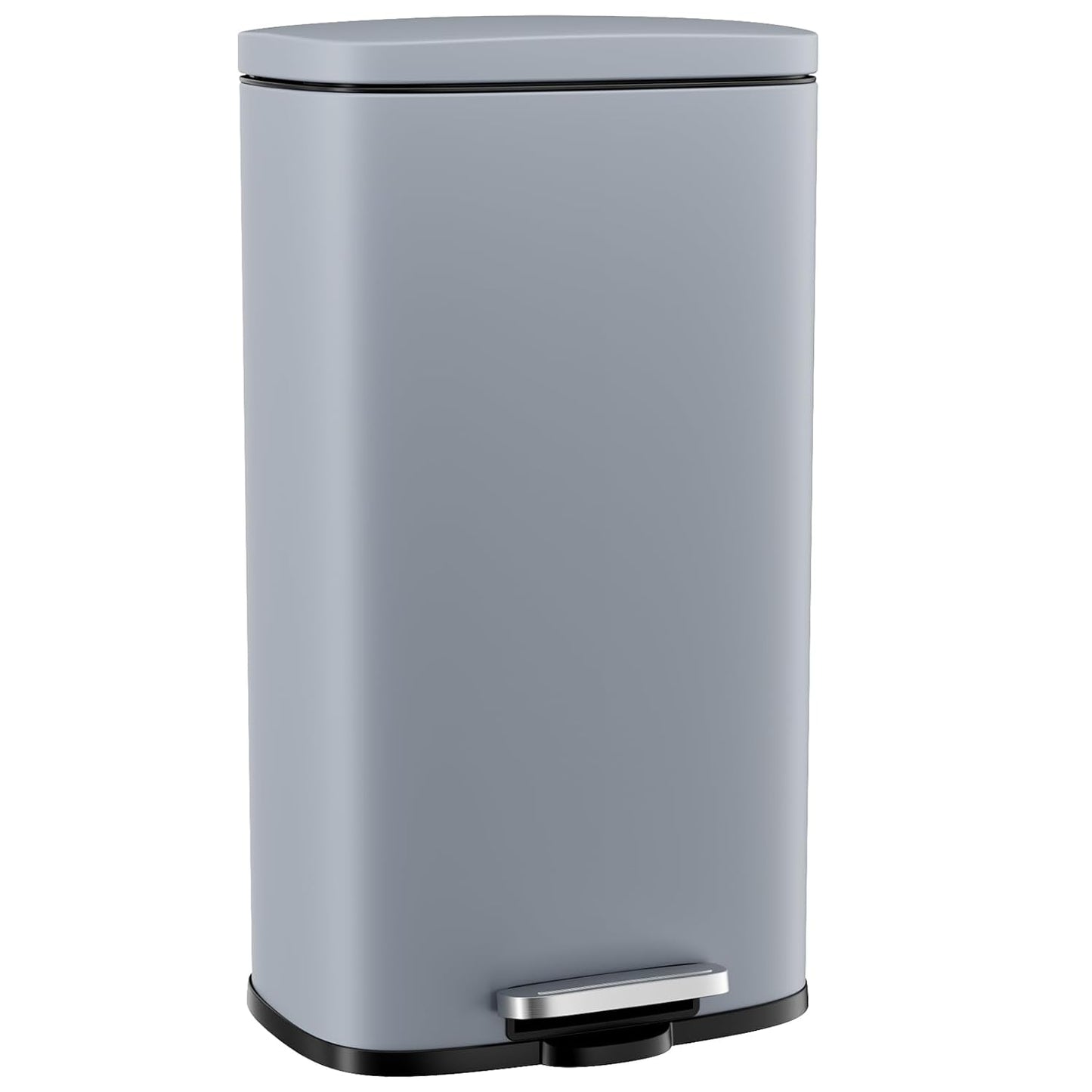 Arlopu 50L Stainless Steel Step Trash Can for Kitchen Use