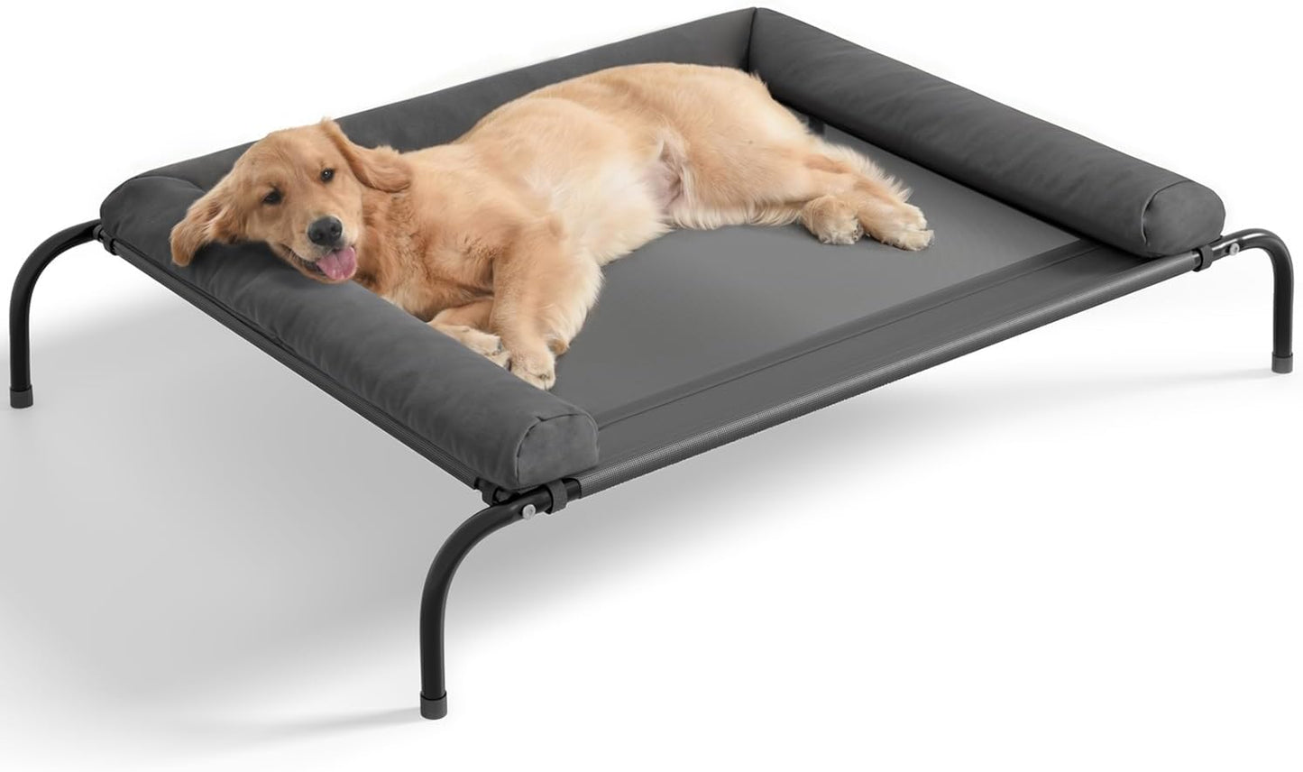 Cooling Elevated Dog Bed for Large Dogs - Portable & Durable