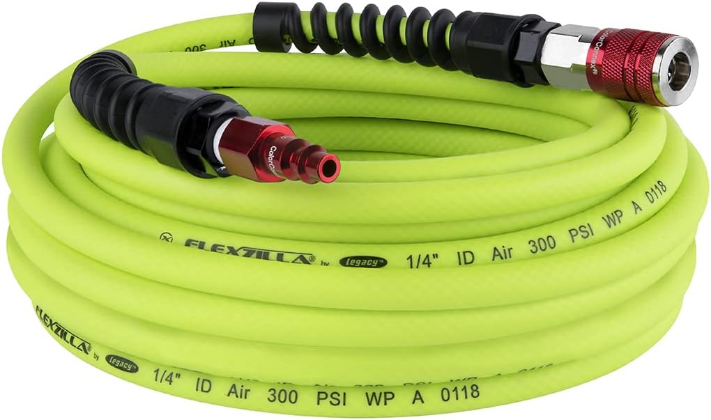 Flexzilla Pro Air Hose 1/4 in. x 50 ft. with ColorConnex Coupler