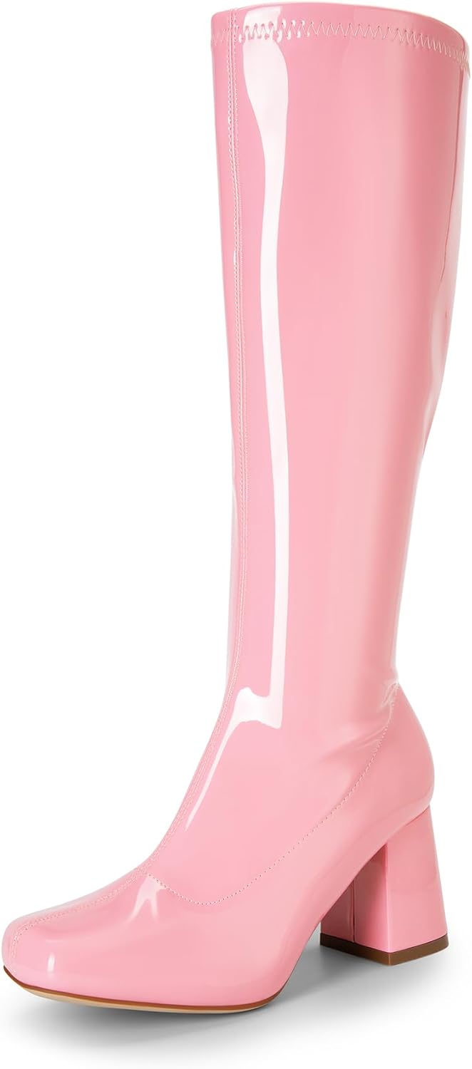 DREAM PAIRS Gogo Boots for Women - Stylish Chunky Knee Highs