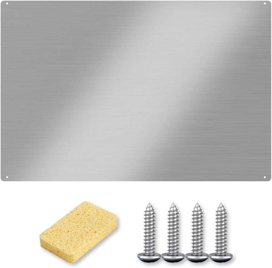 Stainless Steel Backsplash Panel for Oven & Range Hood - 12x30in