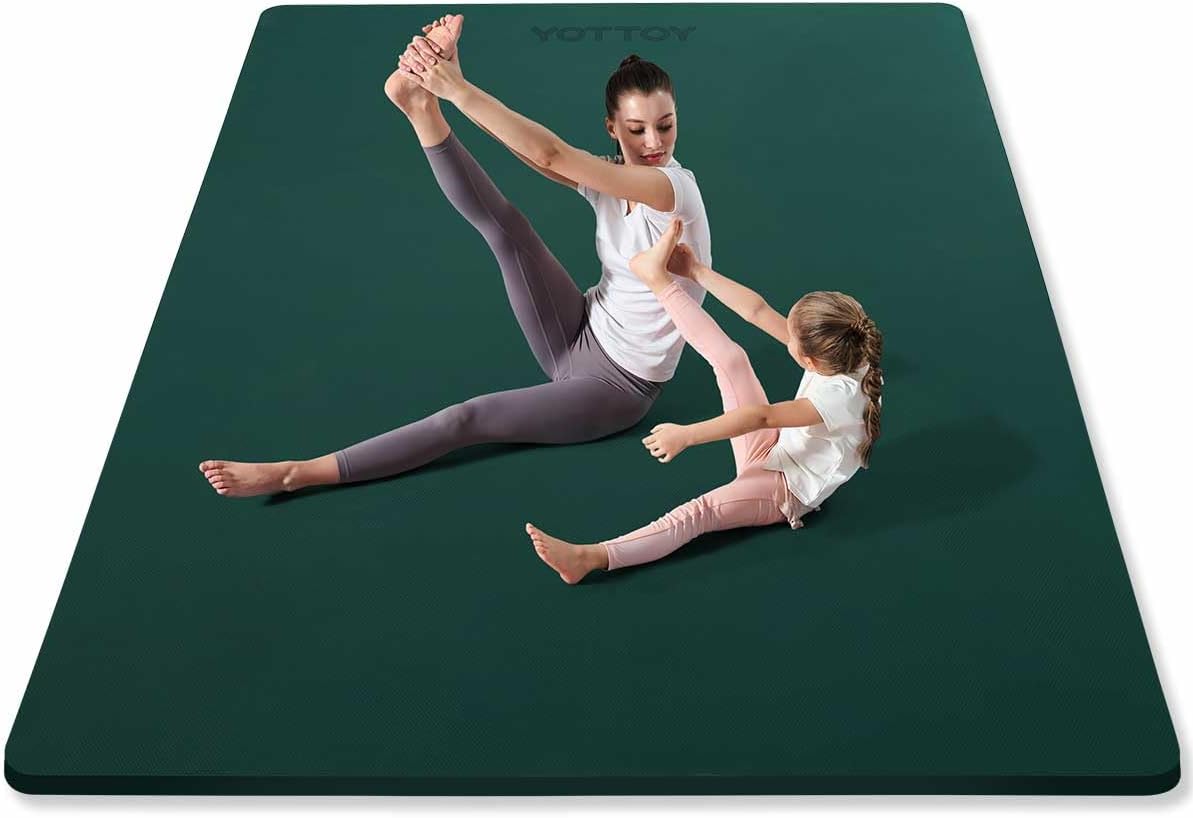 YOTTOY Large Yoga Mat for Comfort and Stability in Workouts