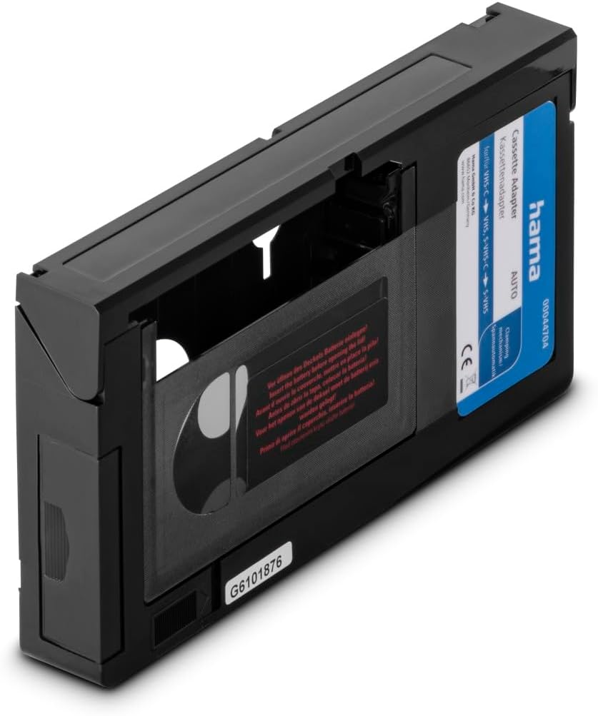 Hama VHS-C/VHS Cassette Adapter for Easy Video Playback