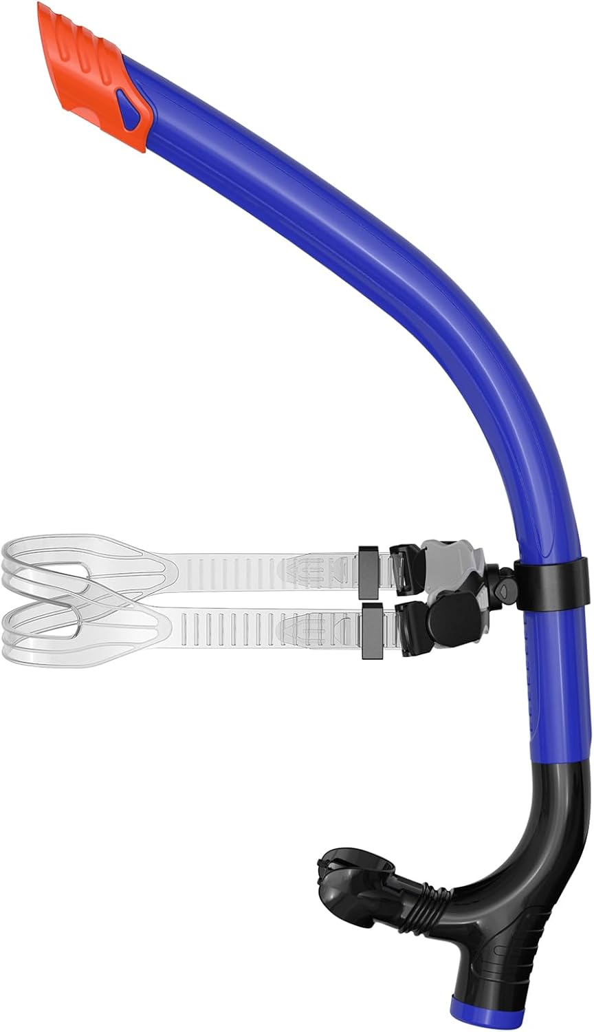 Center-Mount Swimmer's Snorkel for Training