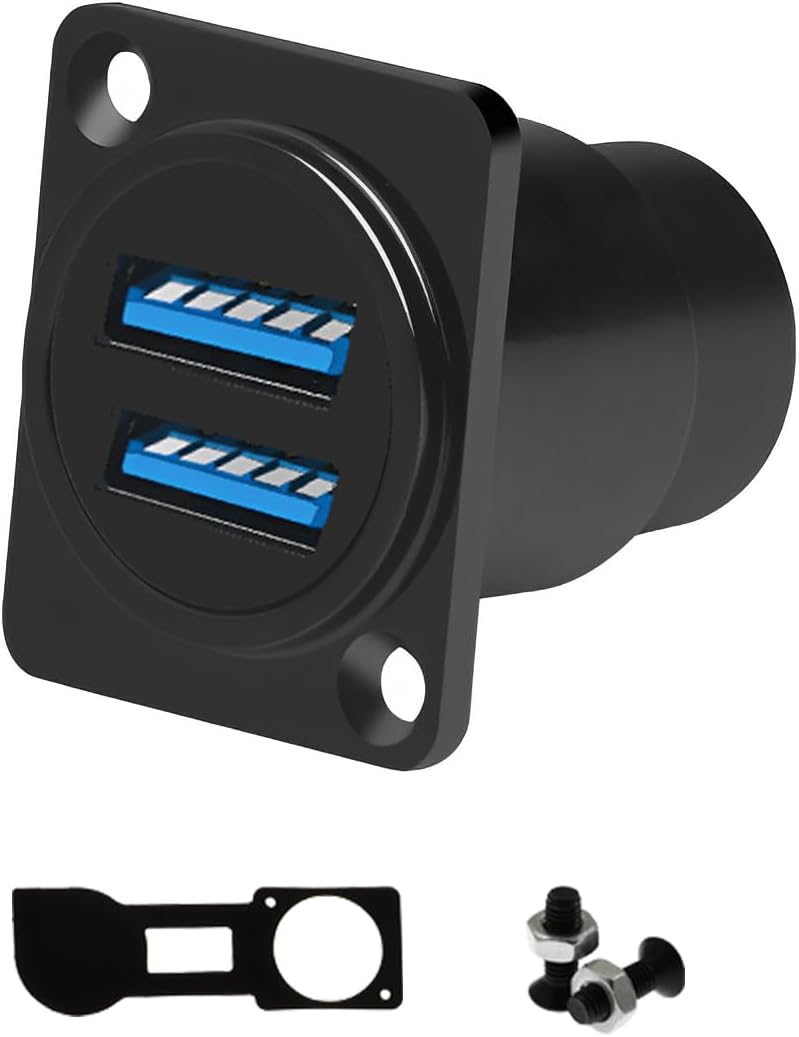 High-Speed Dual USB 3.0 Adapter - Waterproof, 5Gbps Data Transfer