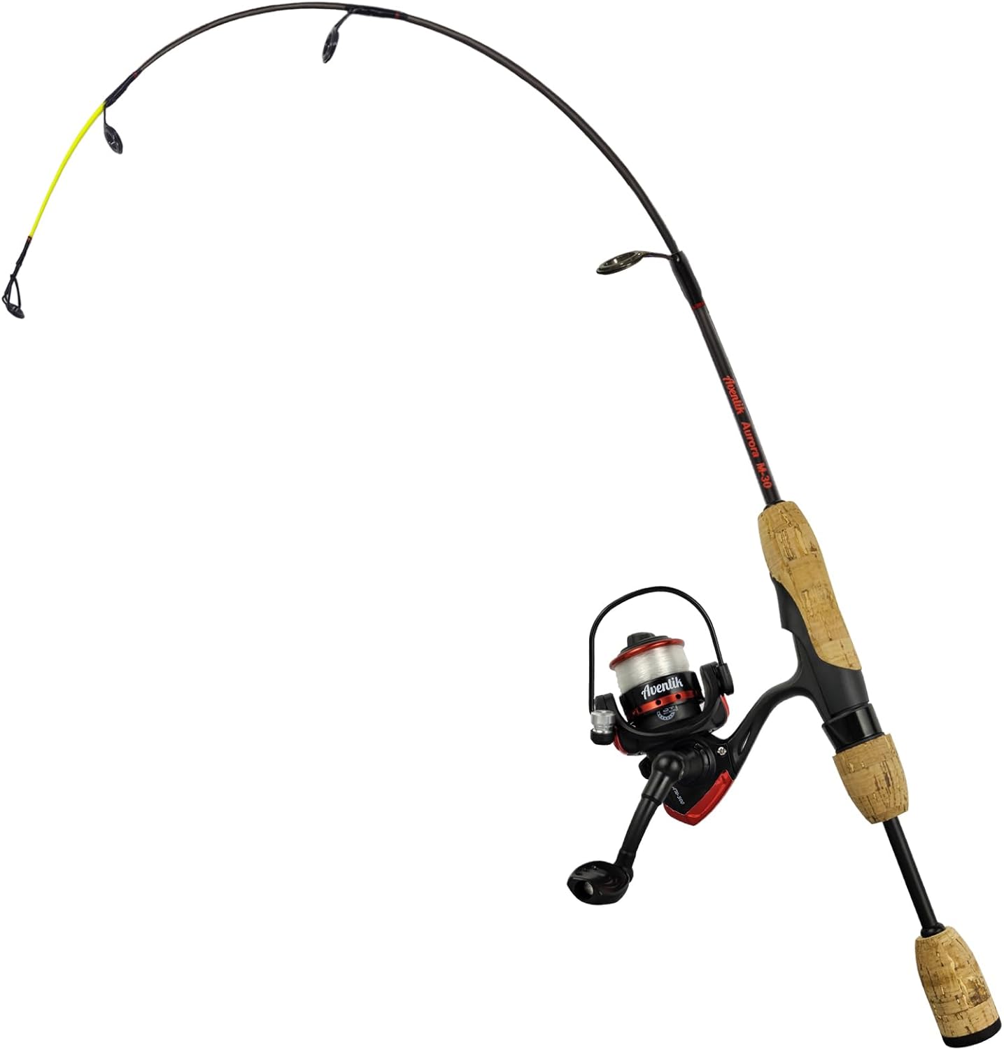 Aventik Ultralight Ice Fishing Rod Reel Combo for All Species
