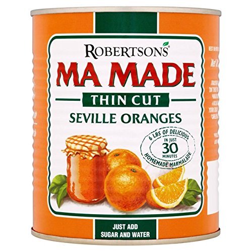 Ma Made Prepared Seville Oranges Thin Cut 850g - Ideal for Marmalade