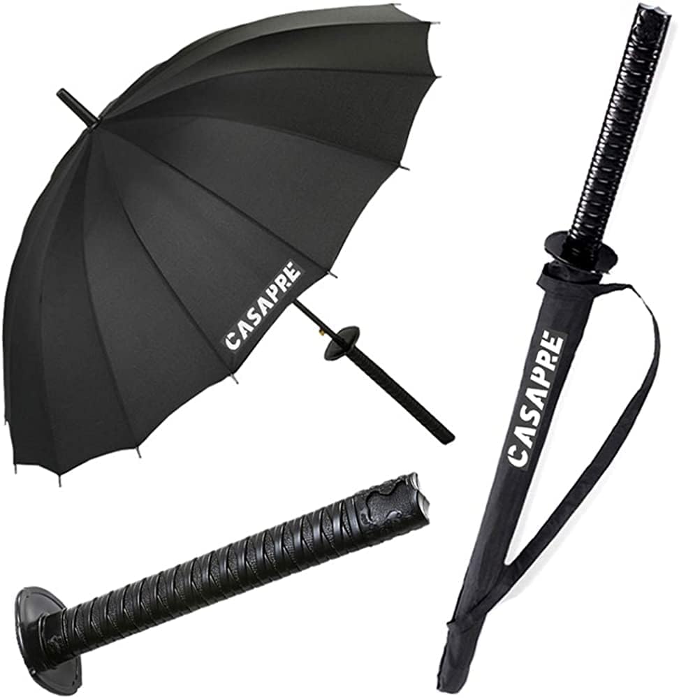 Samurai Umbrella Creative Semi-Automatic Windproof Design Gift