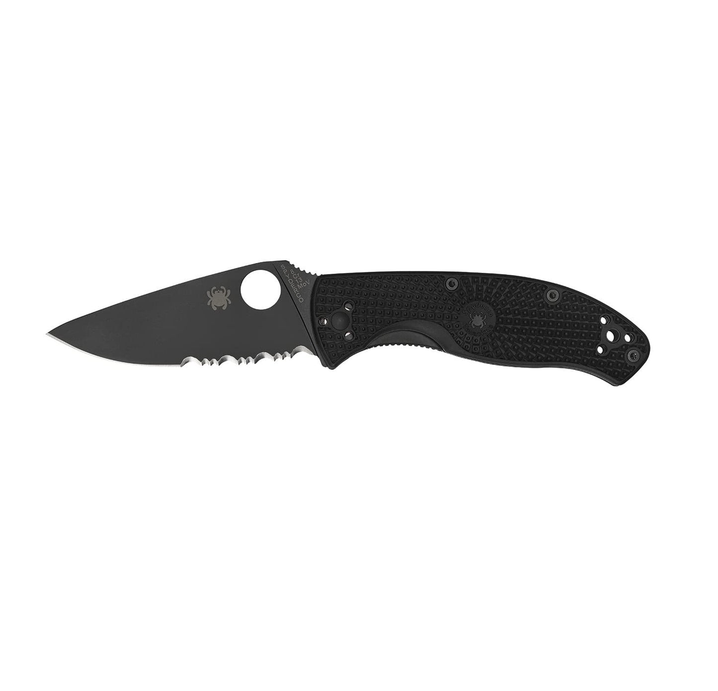 Spyderco Lightweight Tenacious Folding Knife with Black Oxide Blade