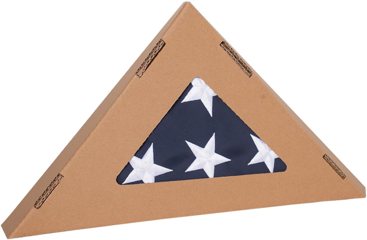 TOPFLAGS Folded American Flag 3x5 Heavy Duty Outdoor USA Flag