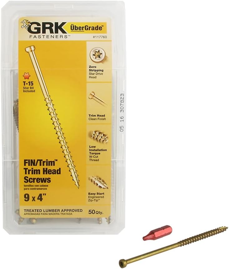 GRK 117760#9 x 4 FIN/TrimTM Finishing Trim Head Screws Review