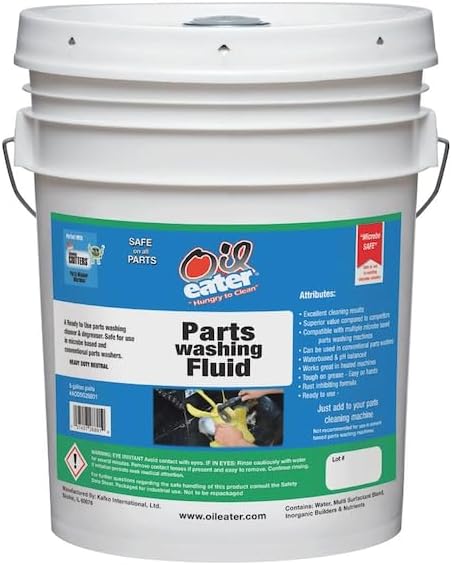Oil Eater Parts Washer Fluid - Heavy Duty pH Neutral Cleaner