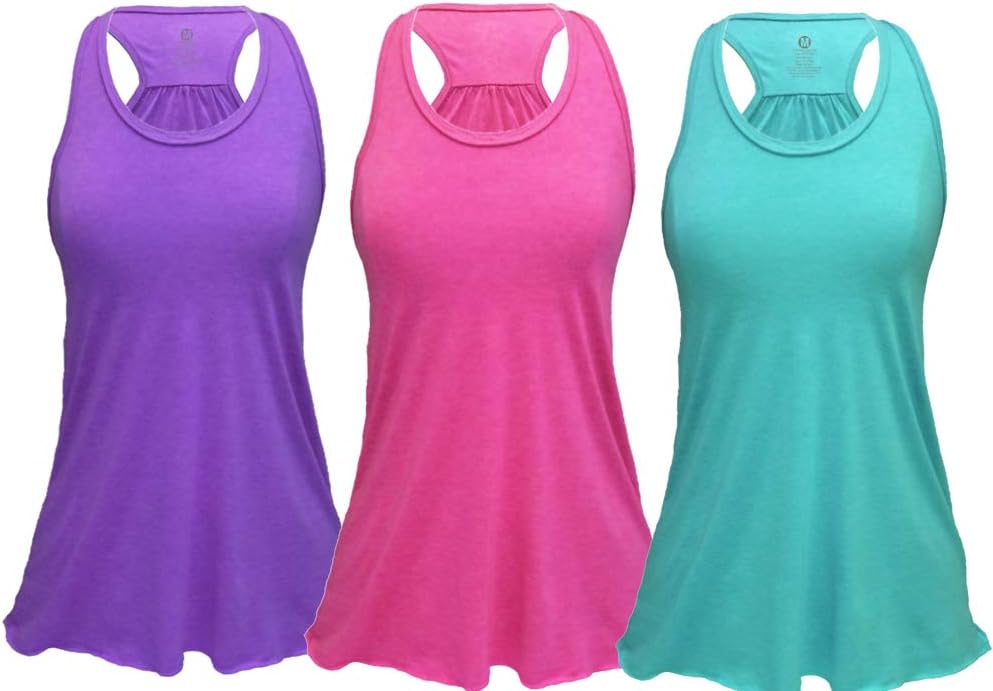 Epic MMA Gear Flowy Racerback Tank Top Pack of 3 Sizes