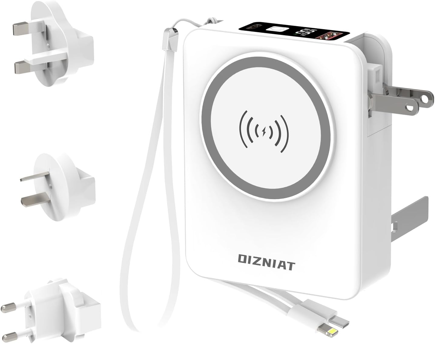 5-in-1 Wireless Power Bank for Travelers