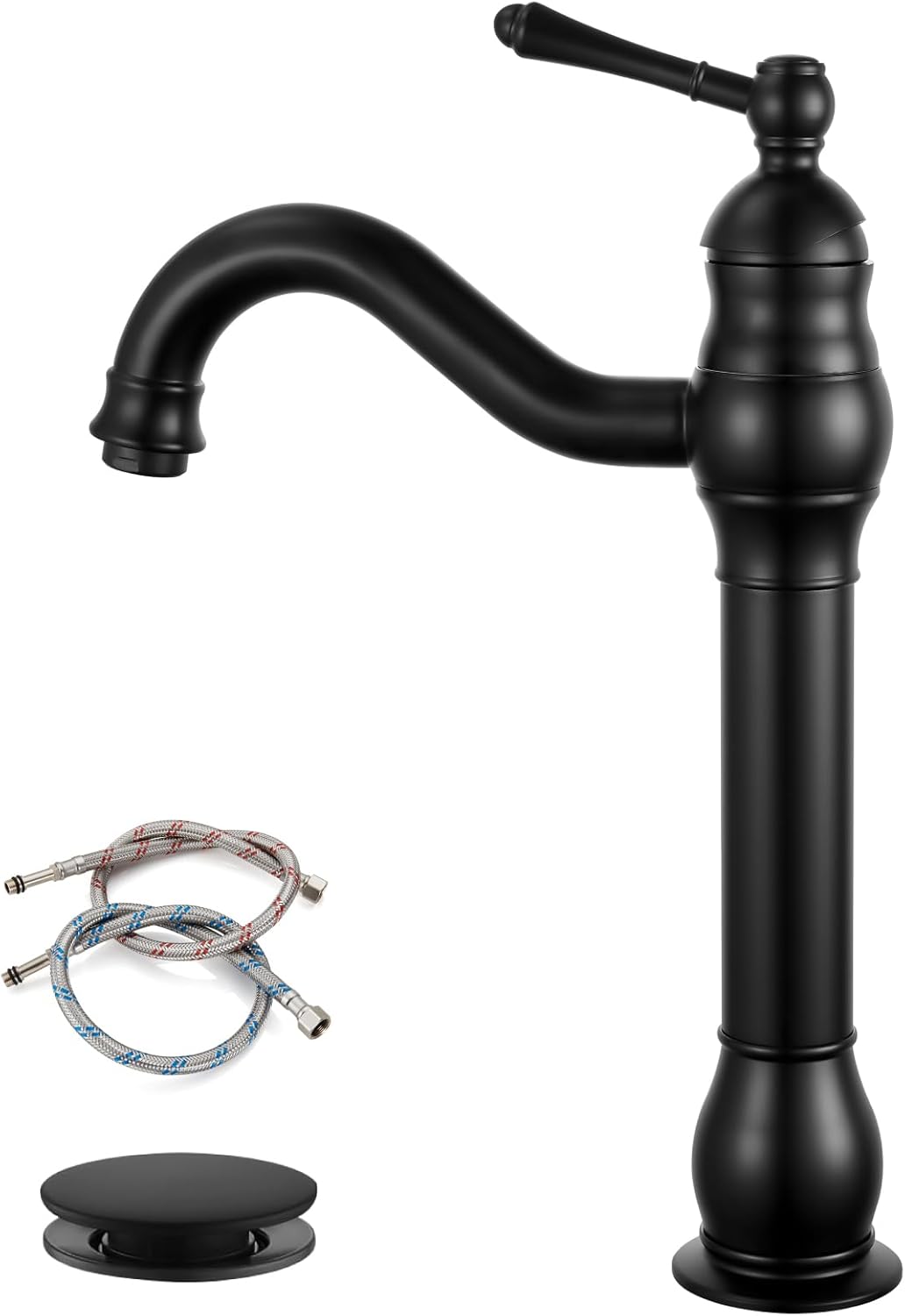 Gotonovo Single Handle Vessel Sink Faucet with 360 Swivel Design