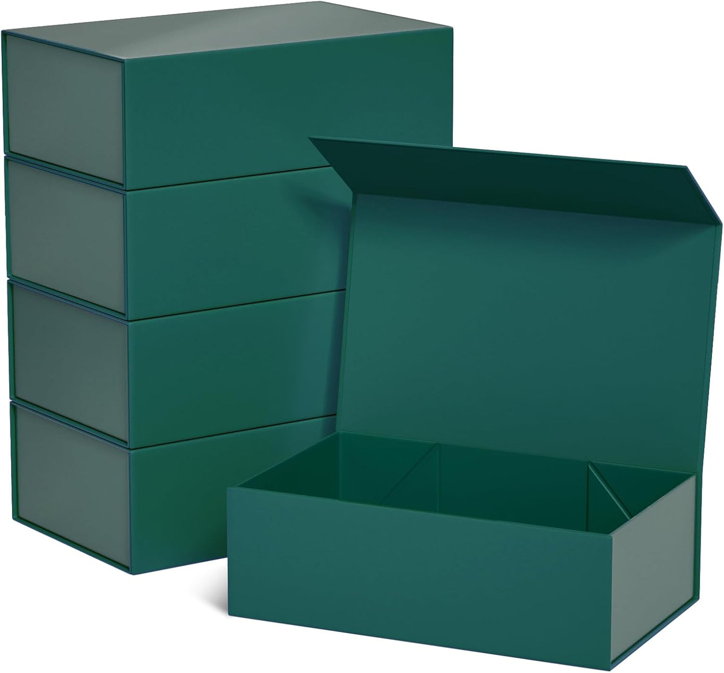 Green Gift Boxes with Magnetic Closure for Perfect Present Wrapping