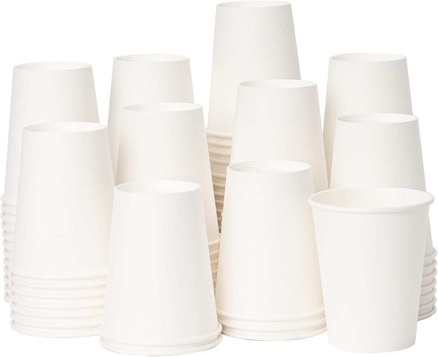 YEEHAW 8 oz 1000 Pack Disposable Paper Coffee Cups - Ideal for Hot Drinks!