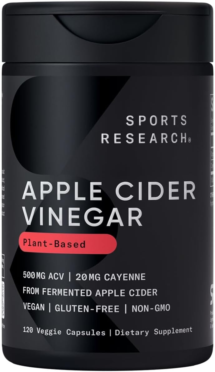 Organic Apple Cider Pills - Non-GMO & Vegan (120 Caps)