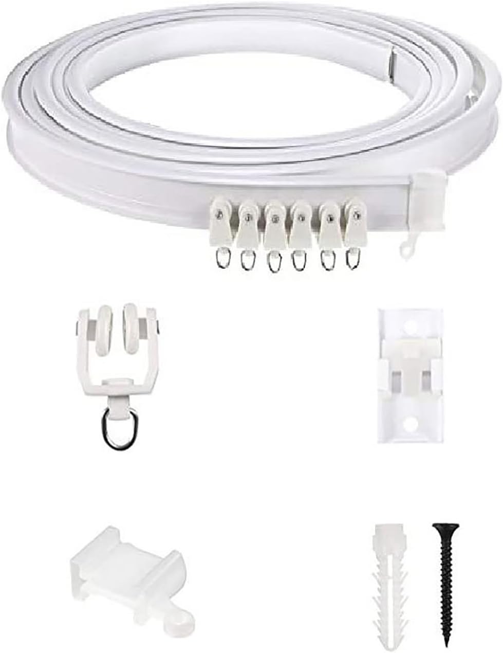Silent & Durable Ceiling Curtain Track