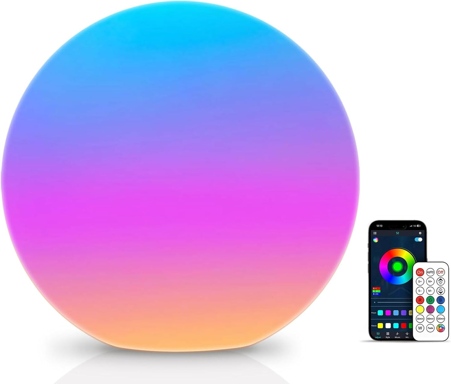 LOFTEK Color Changing Night Light with Smart LED and Remote