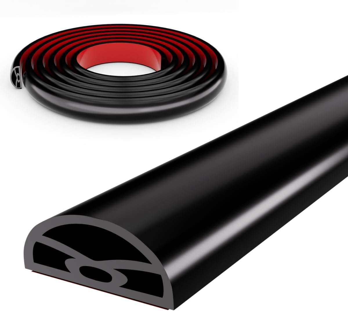 118 Black Shower Threshold Water Dam Stopper for Wet Dry Separation