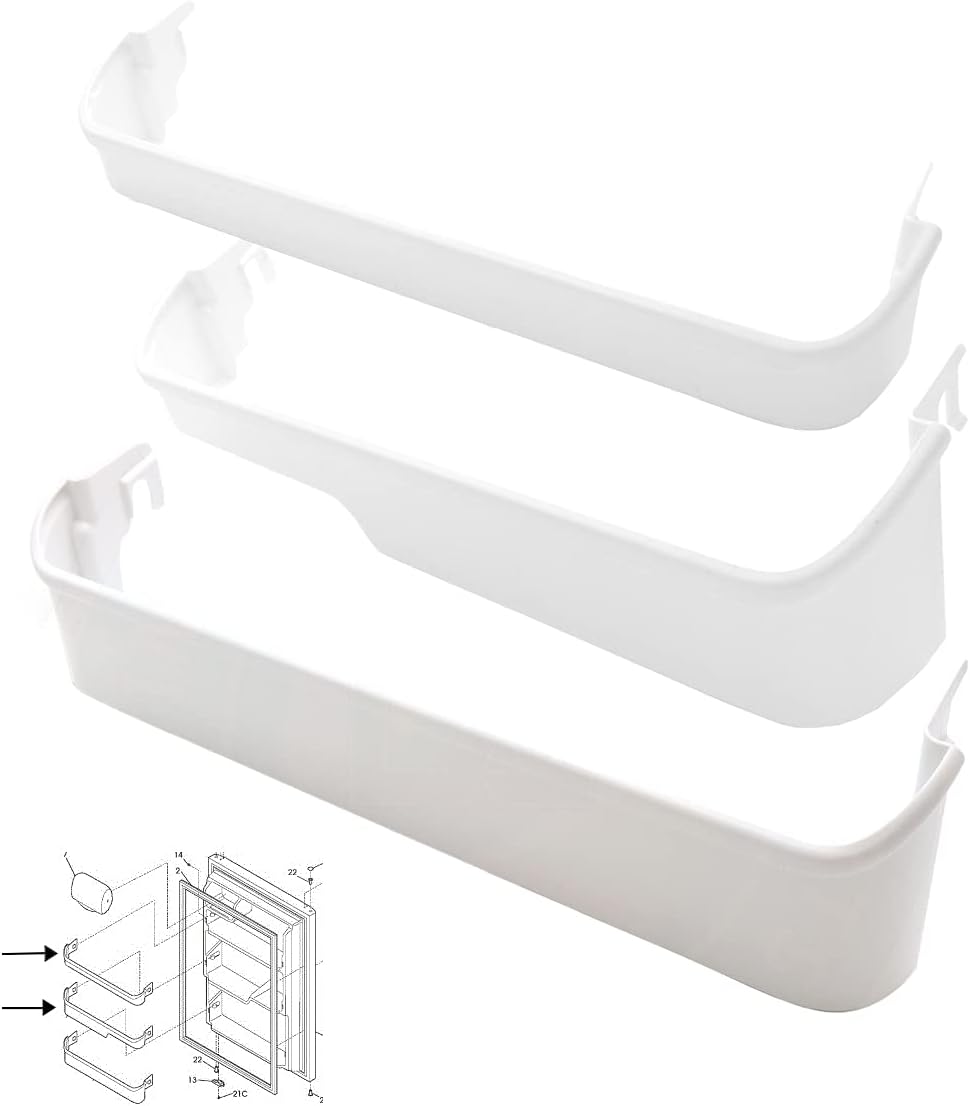 UPGRADED Door Shelf Bin Racks for Frigidaire & Kenmore Refrigerators