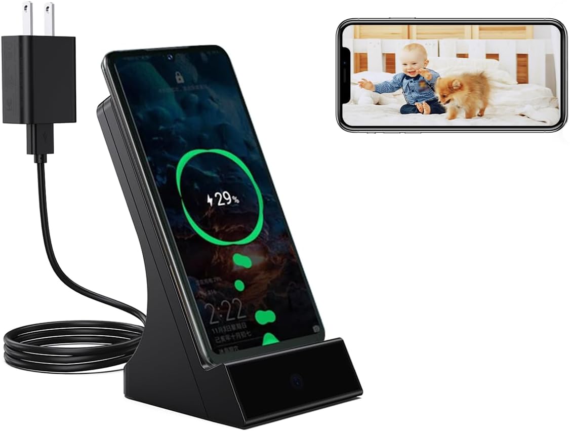 LIZVIE Spy Camera Charger - 24/7 Security