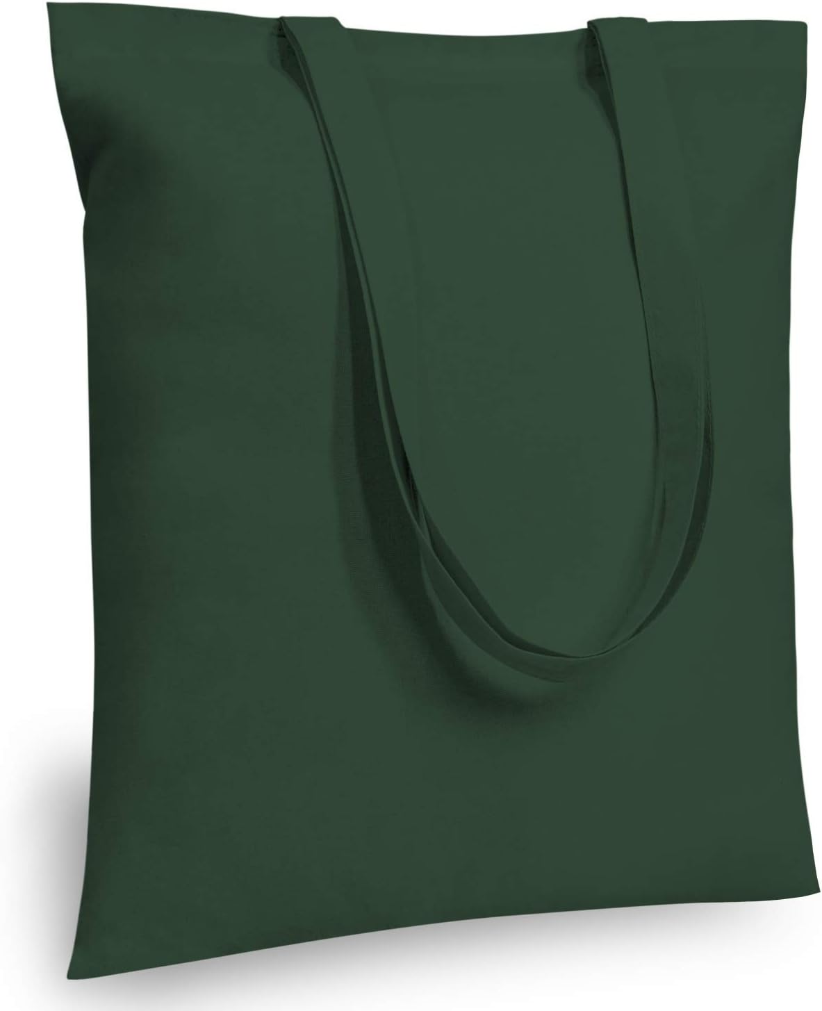 TOPDesign 24-Pack 16x15 Green Black Cotton Tote Bags for All Uses