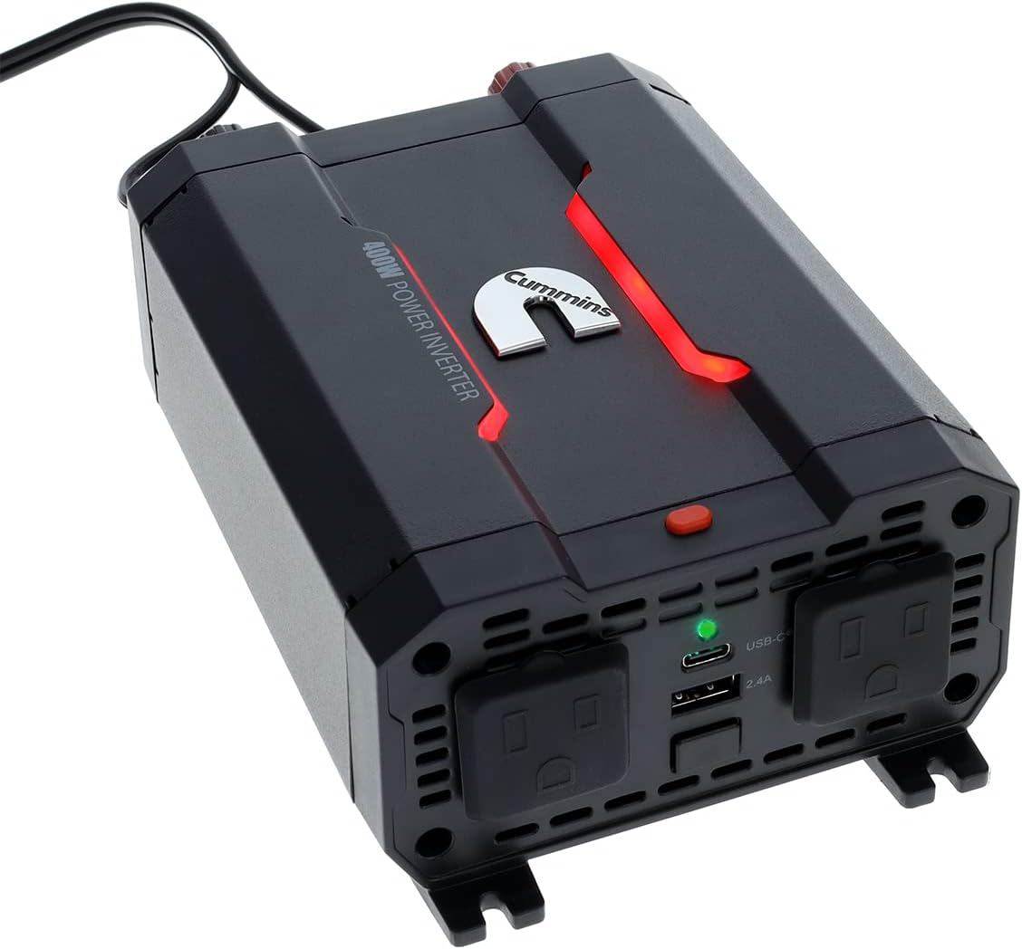 Cummins CMN400 400 Watt Car Inverter for On-the-Road Power