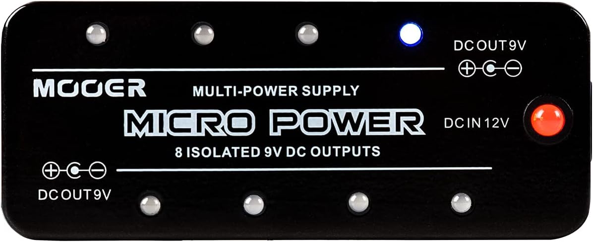 MOOER Micro Power Effects Supply for Mini Rigs - Reliable Power