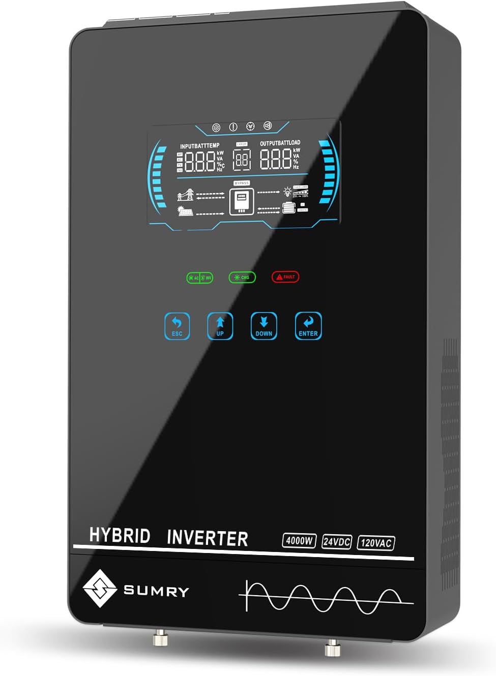 SUMRY Hybrid Solar Inverter 4000W with LCD Display and MPPT