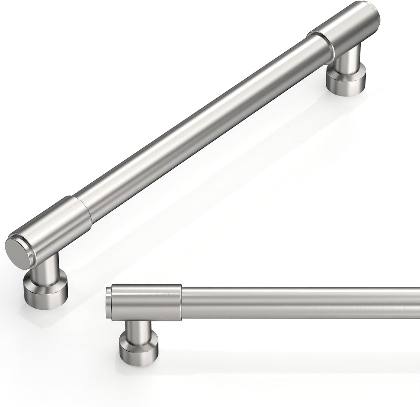 10 Pack Brushed Satin Nickel Cabinet Pulls for Kitchen Drawers