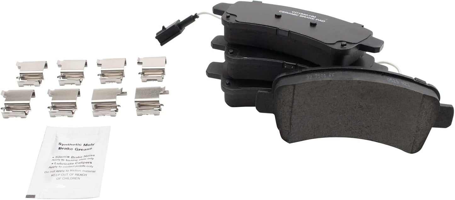 TRQ Rear Brake Pads Ceramic for 2014-2020 Ram ProMaster Series