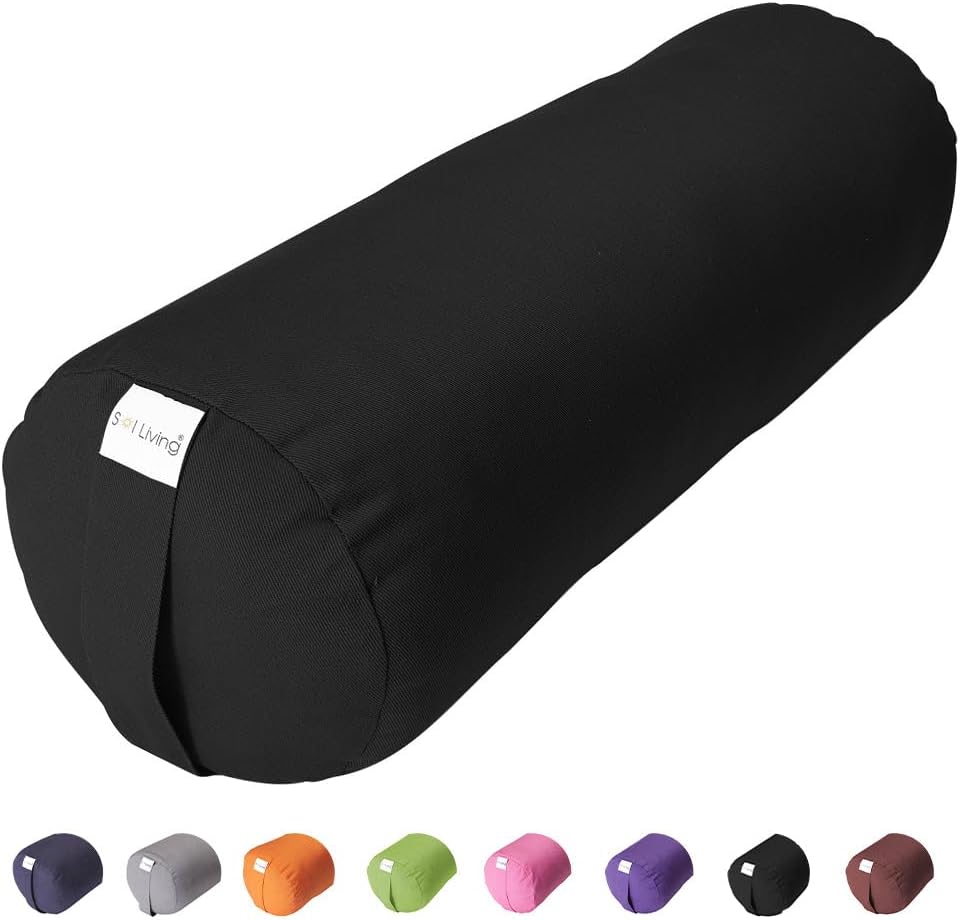 Sol Living Yoga Bolster Pillow for Ultimate Meditation Support