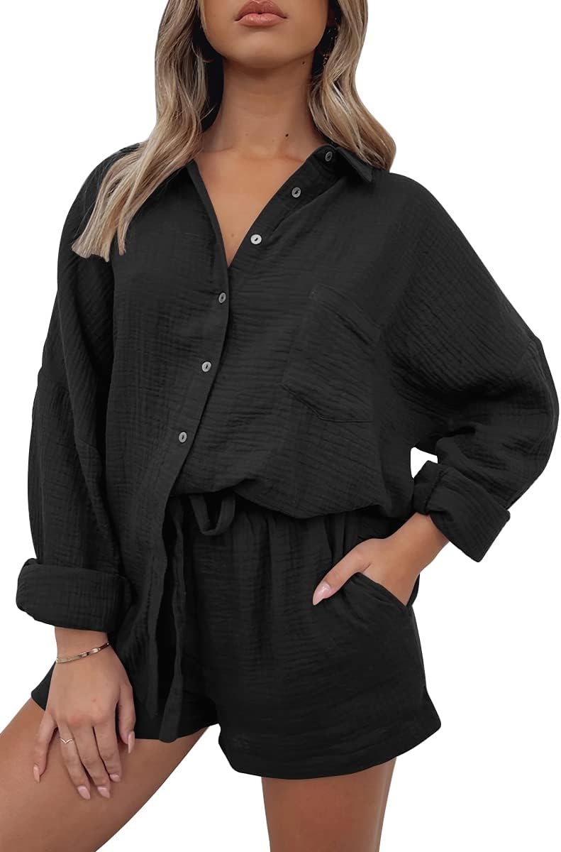 Oversized 2 Piece Lounge Wear Set for Women by AUTOMET Fashion