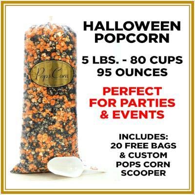 Halloween Party Popcorn - Bulk Caramel Flavored Treats for Fun