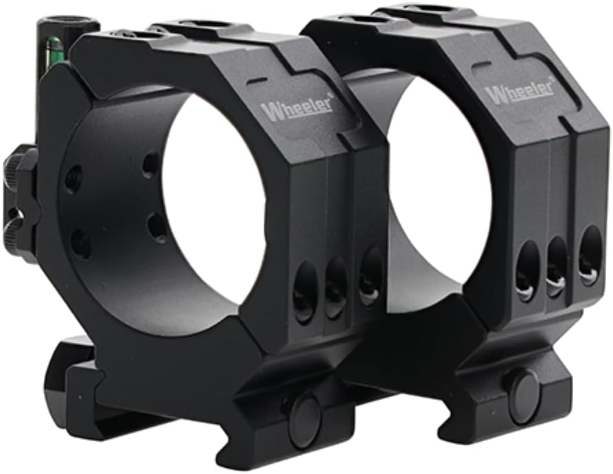Wheeler 2-Piece Picatinny Rail Scope Rings with Anti-Cant Feature