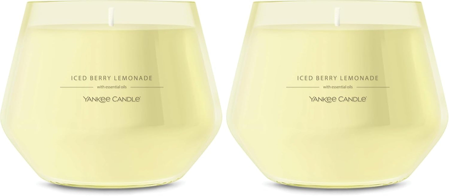 Yankee Candle Studio Medium Candle, Iced Berry Lemonade, 10 oz