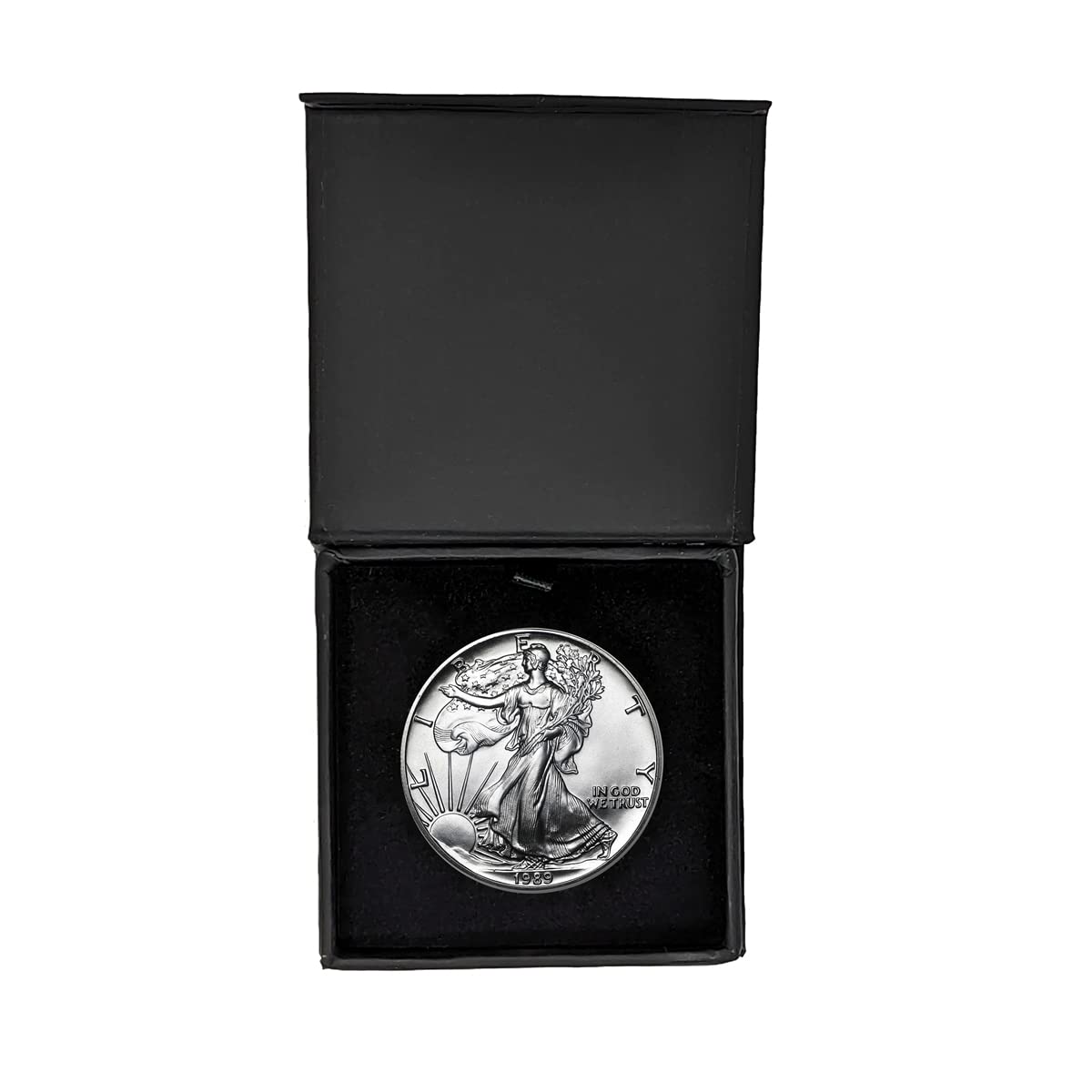1989 U.S. Silver Eagle Coin in Gift Box - Brilliant Uncirculated