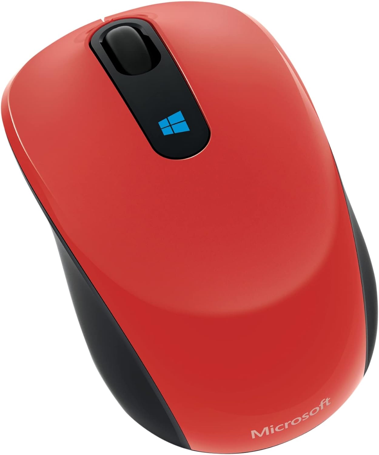 Microsoft Flame Red Mobile Mouse - Wireless Precision