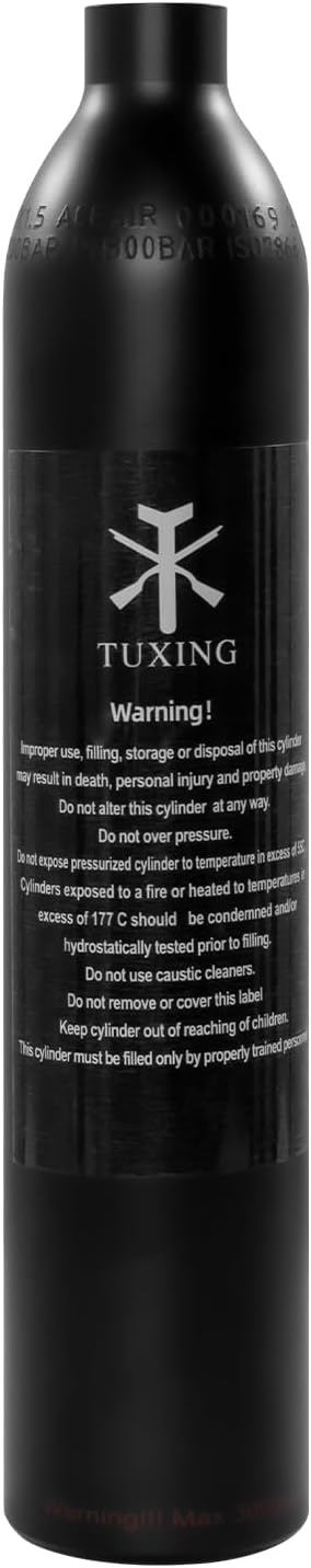 TUXING High Pressure 0.5L Air Tank - Ideal for Paintball & PCP Guns
