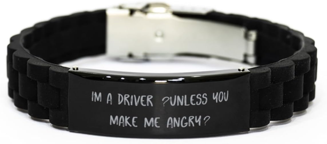 Sarcasm Driver Gifts Set - Inspire Black Bracelet & More