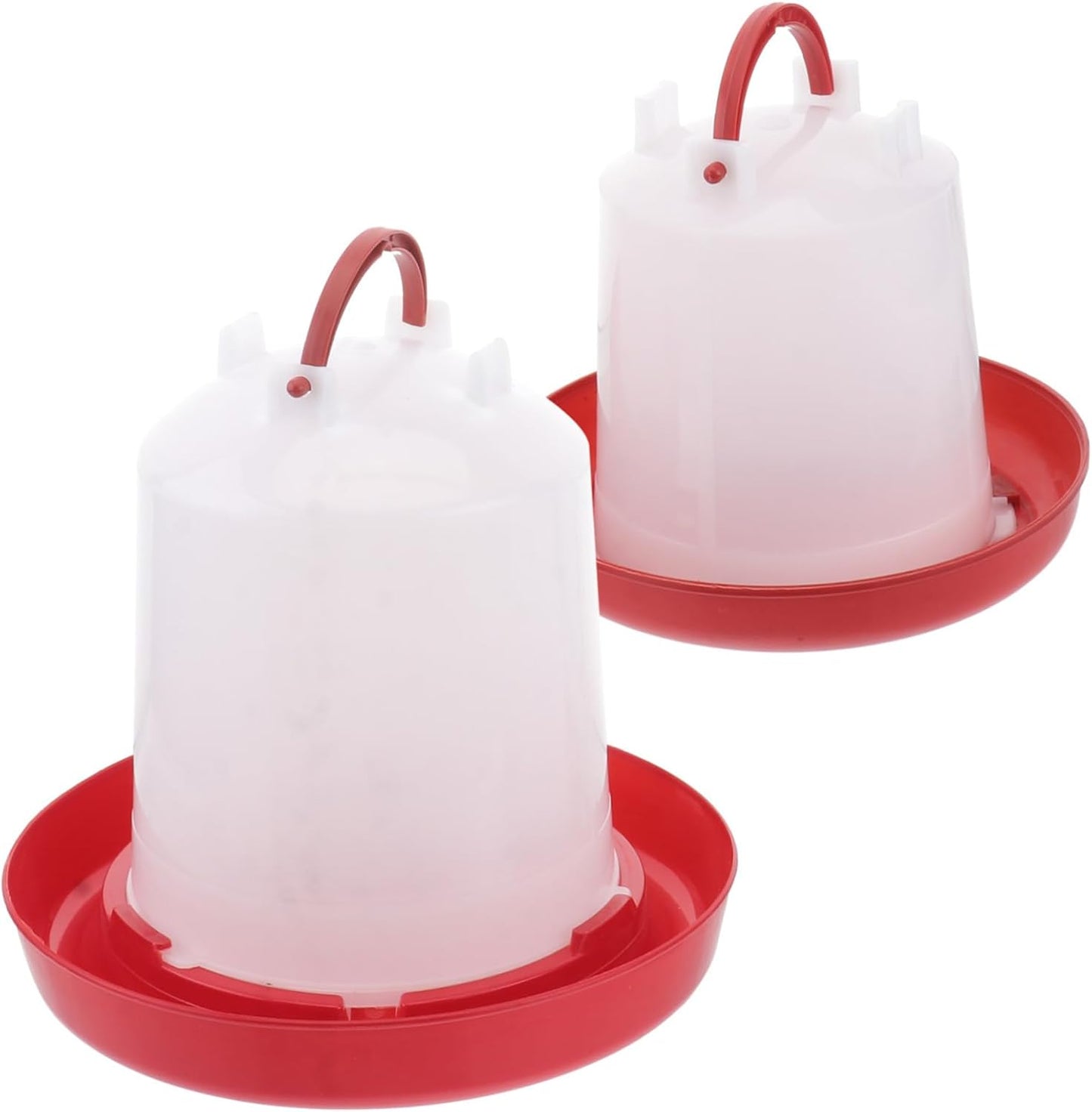 2pcs Hanging Poultry Water Heater & Feeder