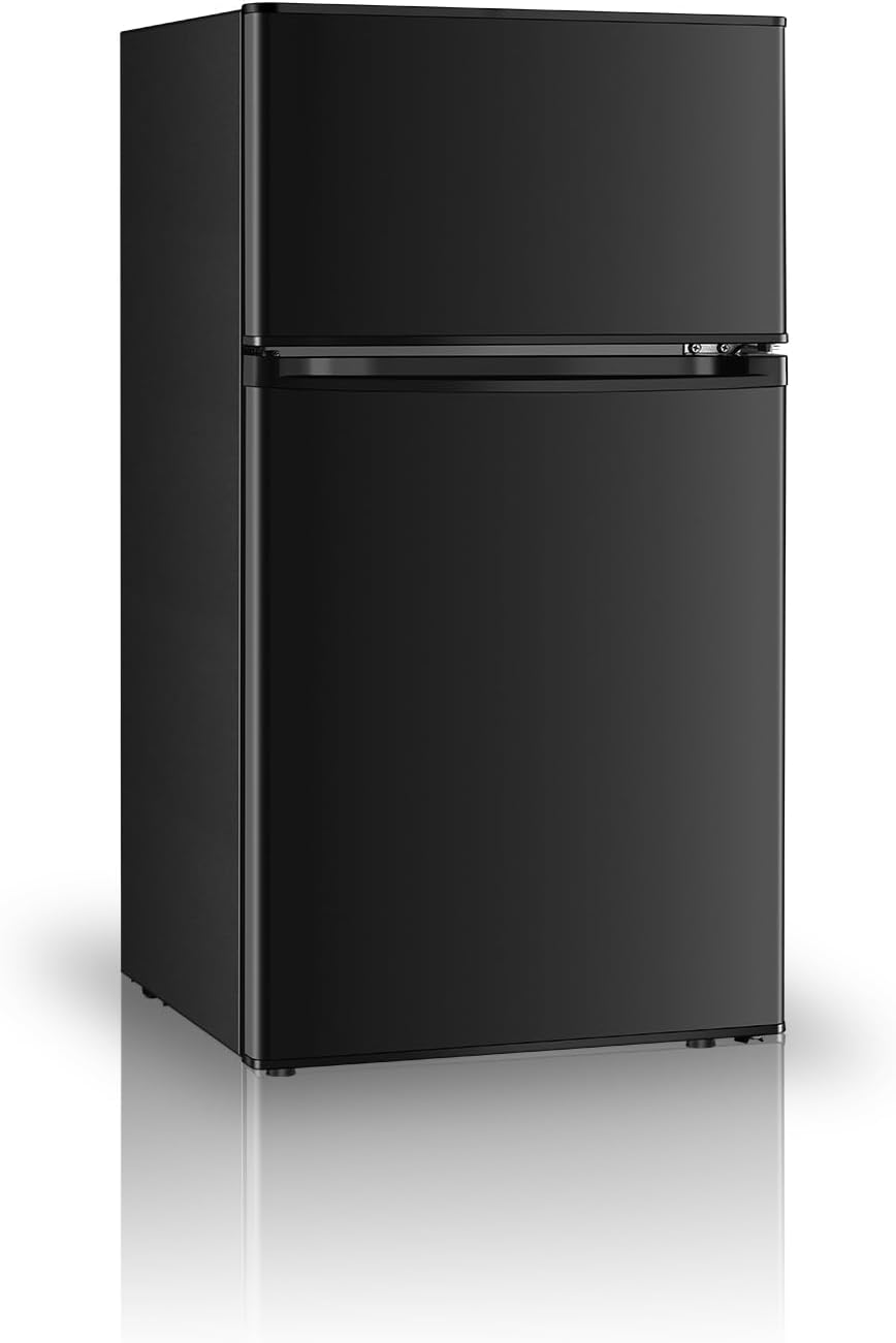Compact Mini Fridge with Freezer for Dorm and Office Use