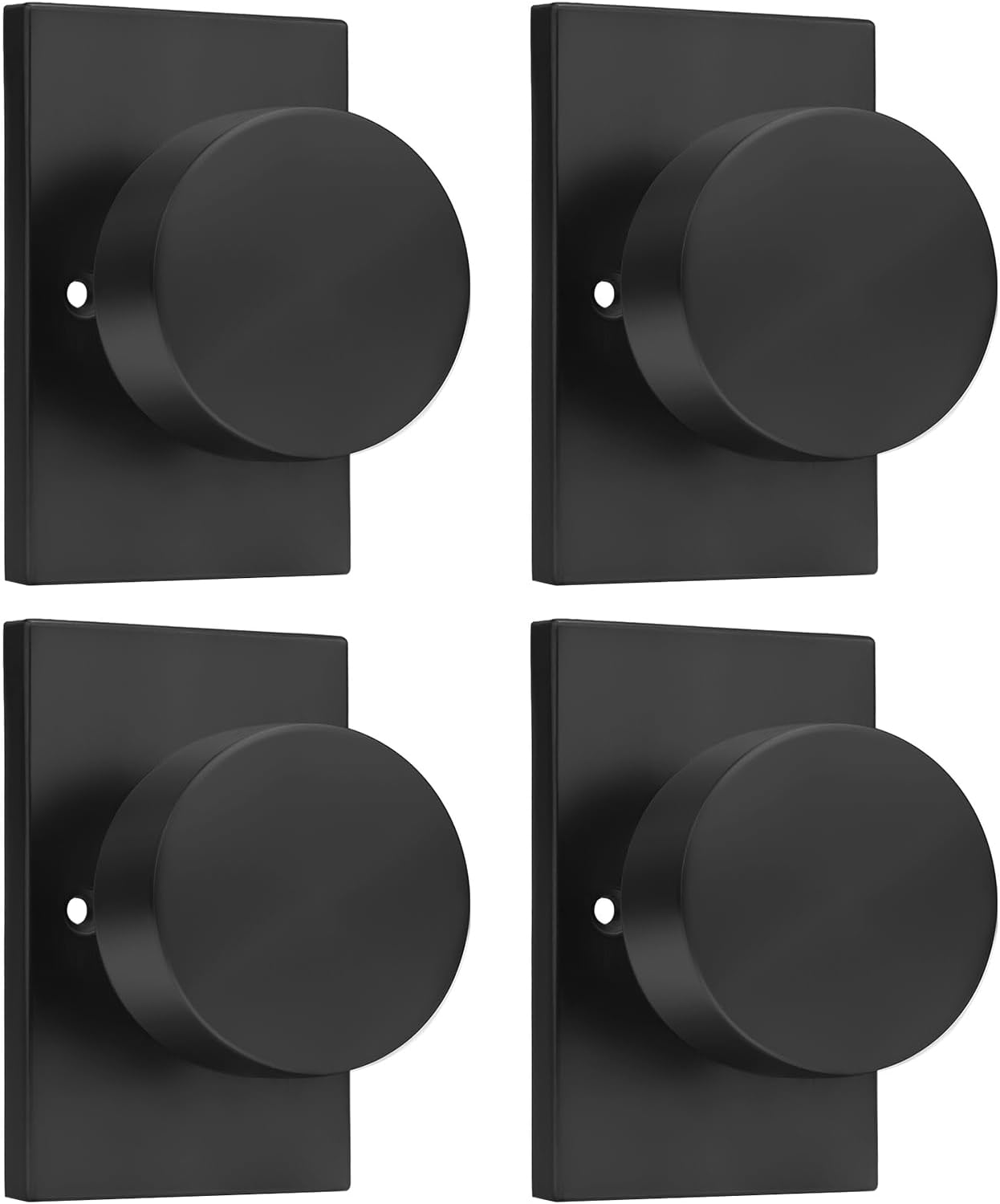 Goldenwarm Black Dummy Door Knob Set - Stylish and Durable Design