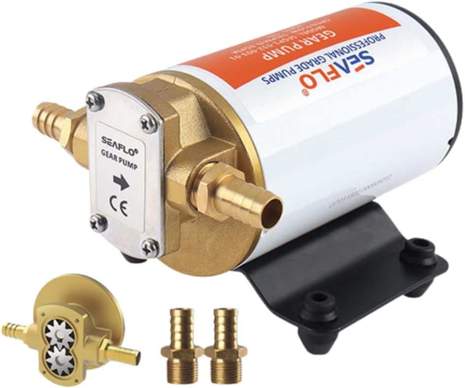 SEAFLO 12v Self Priming Impeller Gear Pump for Oil Transfer