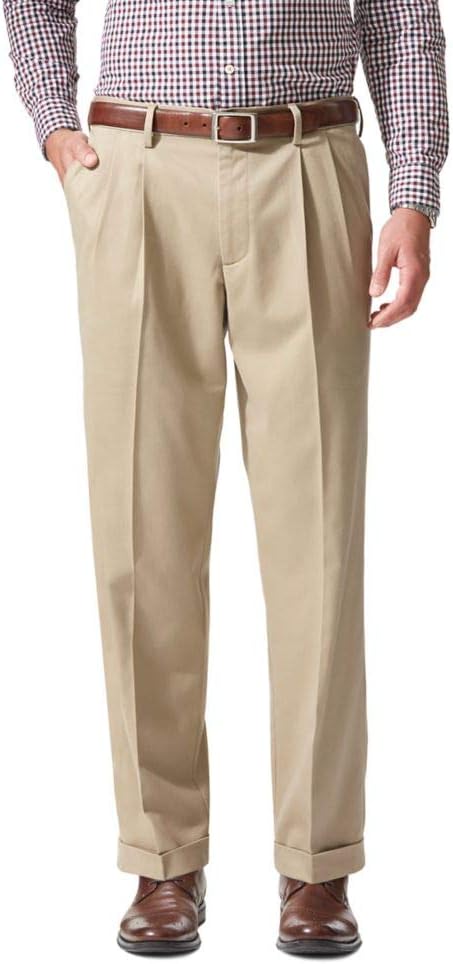 Dockers Mens Relaxed Fit Comfort Khaki Pants for Everyday Wear