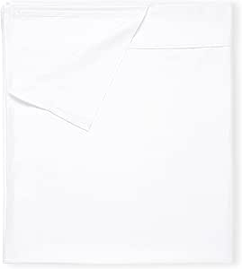 Queen Size Flat Sheet - Soft 100% Cotton, 400 Thread Count