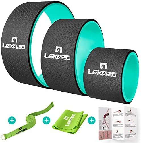 LEKRO Yoga Wheel Set - Back Pain Relief & Flexibility Boost